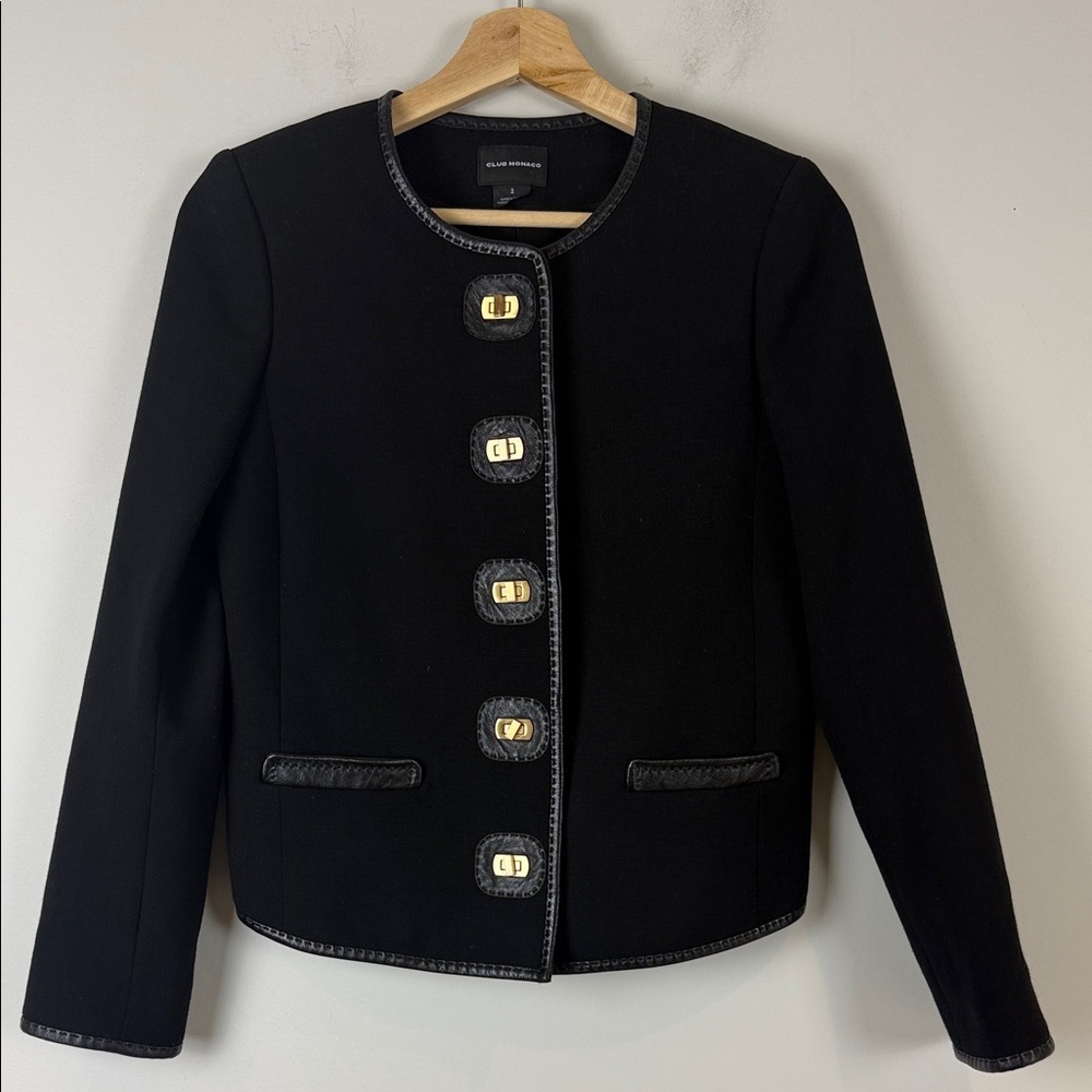 Club Monaco Black Women's Blazer Size 2